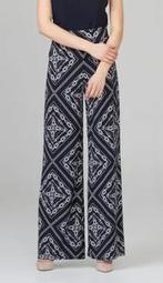Joseph Ribkoff prachtig blauw/witte flare broek mt 42/44', Kleding | Dames, Overige kleuren, ., Maat 42/44 (L), Joseph Ribkoff