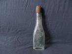 Bodemvondst lichtgroen glazen flesje met kurk ca 1900, Antiek en Kunst, Antiek | Glas en Kristal, Ophalen of Verzenden