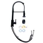 Keukenkraan uittrekbare uitloop | RVS | Zwart | Mengkraan, Minder dan 50 cm, Zwart, 25 tot 50 cm, Nieuw