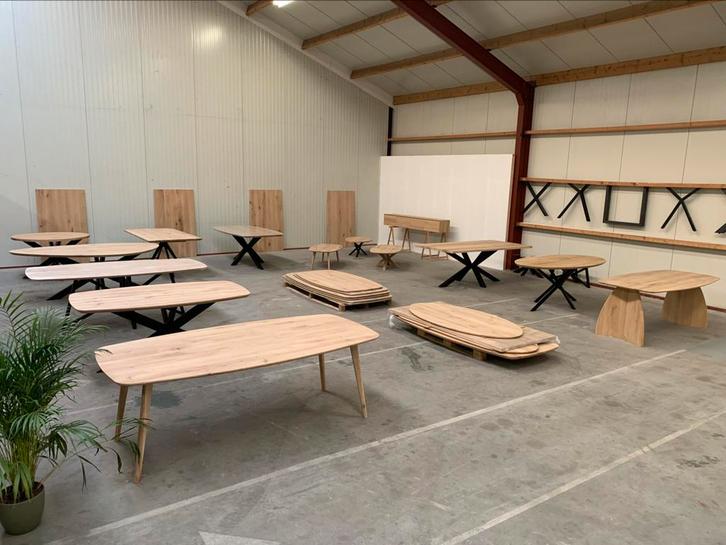 Diverse massief eiken tafels / vraag naar de mogelijkheden, Huis en Inrichting, Tafels | Eettafels, Nieuw, 100 tot 150 cm, 200 cm of meer