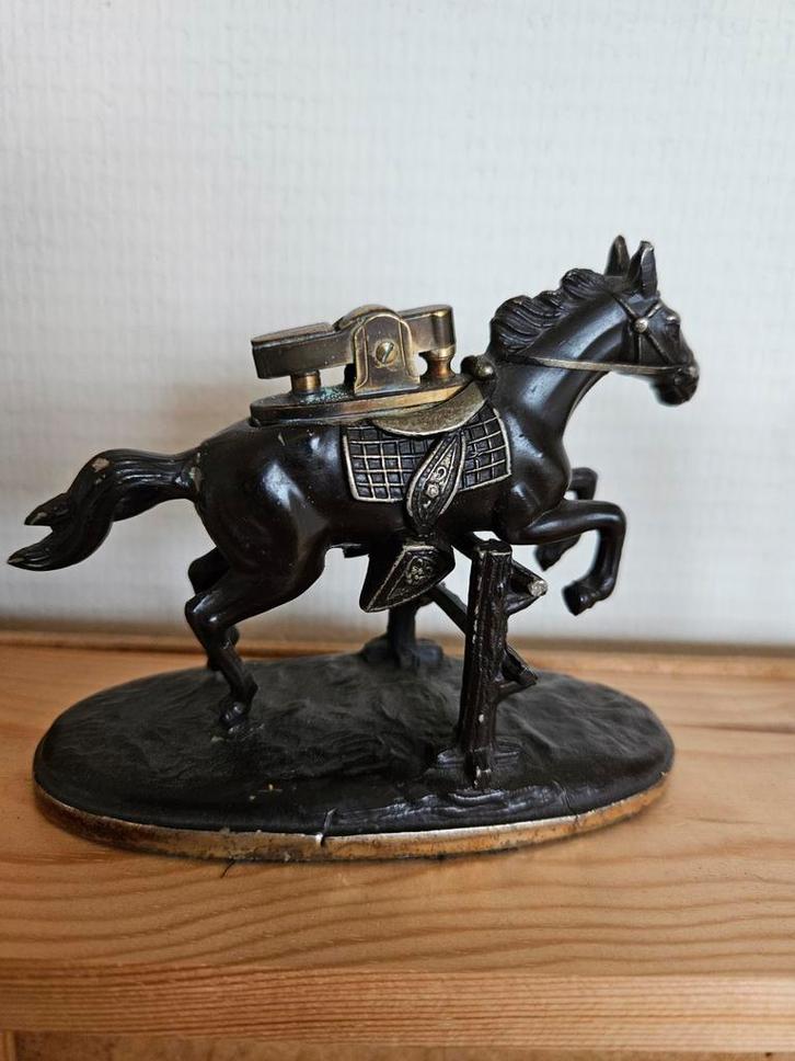 Vintage Paard Aansteker, Verzamelen, Rookartikelen, Aanstekers en Luciferdoosjes, Ophalen of Verzenden