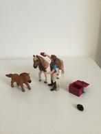 Schleich Paardenverzorgster met Shetland Pony (compleet), Verzenden, Zo goed als nieuw, Jongen of Meisje