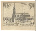 1786  - Leiden / de Sint-Petruskerk, verwoest door brand, Antiek en Kunst, Kunst | Etsen en Gravures, Ophalen of Verzenden