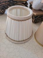 Vintage geplisseerd lampenkapje, Huis en Inrichting, Lampen | Lampenkappen, Heikant 21 Kaatsheuvel, Wit, Ophalen of Verzenden