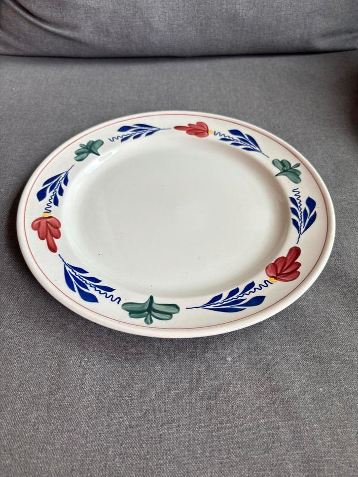 Boerenbont Bord van Boch - 27cm, Huis en Inrichting, Keuken | Servies, Gebruikt, Bord(en), Boerenbont, Aardewerk, Ophalen