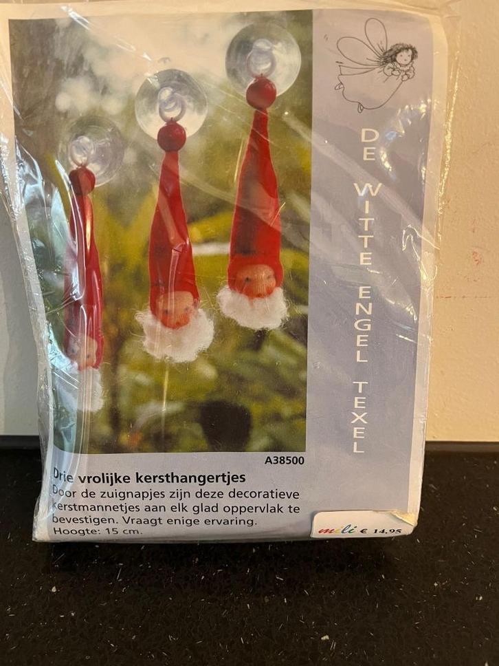 Zelfmaakpakket vrolijke kersthangers atelier de Witte Engel, Hobby en Vrije tijd, Knutselen, Nieuw, Materiaal, Verzenden