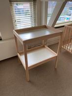 Commode IKEA Sniglar, beuken/wit, 72x53x87cm (lxbxh) ZGAN, Minder dan 75 cm, 50 tot 70 cm, Zo goed als nieuw, Voetruimte