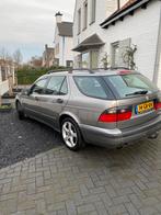 Saab 9-5 2.0 T Estate AUT 2001 Grijs, Auto's, Saab, Origineel Nederlands, Te koop, Zilver of Grijs, 5 stoelen