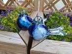 2 Glazen Vogels, Verzamelen, Beelden en Beeldjes, Ophalen of Verzenden, Zo goed als nieuw, Dier