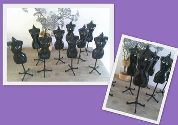 9x Miniatuur mannequin pop scene decor kleding display stand