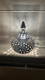 Marokkaanse tafellamp, Huis en Inrichting, Minder dan 50 cm, Ophalen of Verzenden, Metaal, Zo goed als nieuw