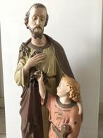 Heilige beeld Jozef en kindje Jezus 51 cm hoog gips, Ophalen