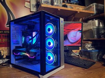 Dikke RGB Game-PC Core i7-9700KF/64GB/2TB SSD/RTX3070/2TB beschikbaar voor biedingen