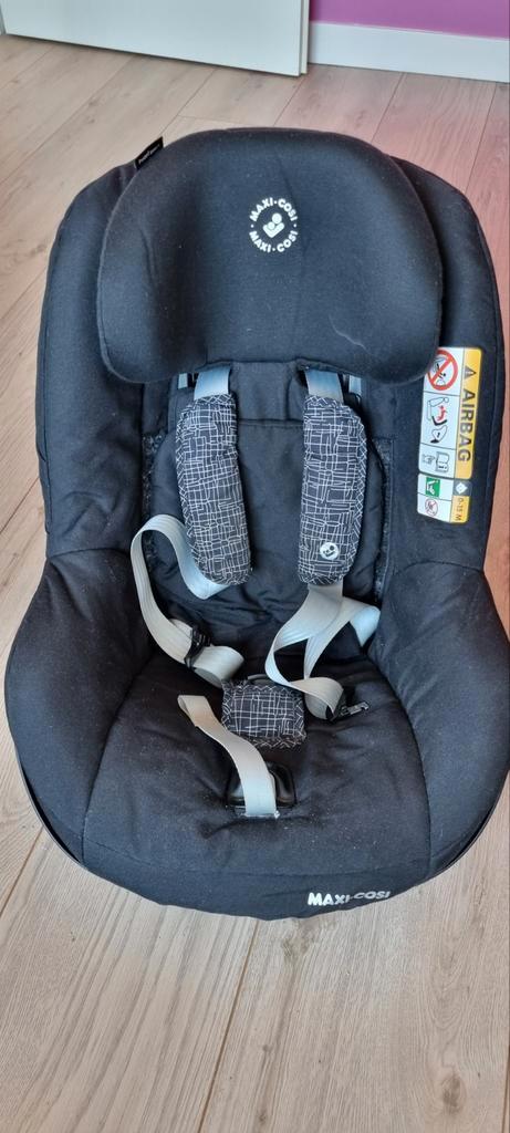 Maxi-Cosi Pearl Smart; kleur Black grid, Kinderen en Baby's, Autostoeltjes, Gebruikt, Maxi-Cosi, 9 t/m 18 kg, Isofix, Slaapstand