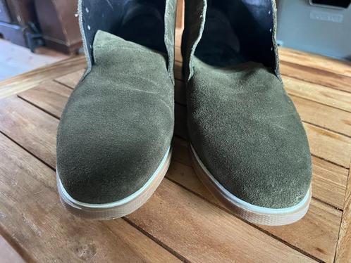 MANFIELD GROEN SUEDE MAAT 43, Kleding | Heren, Schoenen, Zo goed als nieuw, Veterschoenen, Overige kleuren, Ophalen