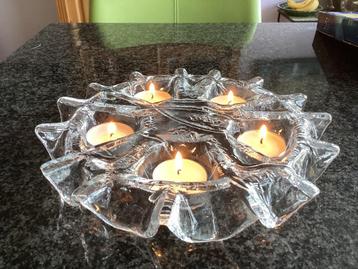 Waxinelichthouder, glas, Muurla, Lumina, Finland, vintage beschikbaar voor biedingen