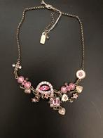 Rose strass ketting heel mooi helemaal nieuw, Ophalen of Verzenden, Zo goed als nieuw, Zilver, Overige materialen