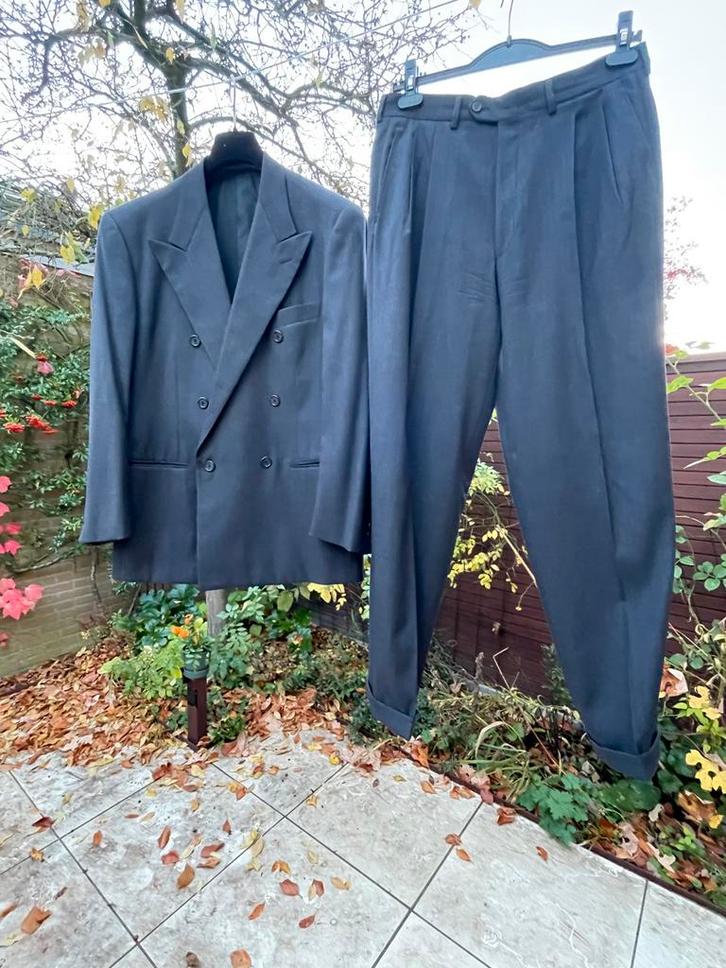 Antraciet Kostuum Maat 50, Kleding | Heren, Kostuums en Colberts, Zo goed als nieuw, Maat 48/50 (M), Grijs, Ophalen of Verzenden