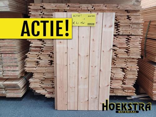 Halfhouts planken, opruiming! €1,- per meter incl. BTW!, Doe-het-zelf en Verbouw, Hout en Planken, Nieuw, Plank, 300 cm of meer