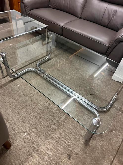 Glazen salontafel, Antiek en Kunst, Antiek | Glas en Kristal, Ophalen