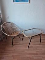 Vintage Rohé Noordwolde stoel en bijzettafel., Ophalen