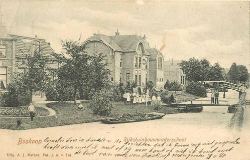 (388-152-013) Boskoop Rijkstuinbouwwinterschool, Verzamelen, Ansichtkaarten | Nederland, Zuid-Holland, Ophalen of Verzenden