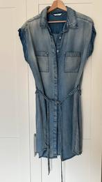 Miss Etam spijkerblousejurk zonder mouwen met knoopsluiting, Maat 38/40 (M), Blauw, Ophalen of Verzenden, Zo goed als nieuw