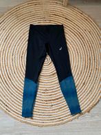Asics sportlegging broek hardloop tight run zwart blauw mt S, Zwart, Ophalen of Verzenden, Zo goed als nieuw, Hardlopen of Fietsen