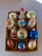 Antieke oude, gekleurde kerstballen, Diversen, Ophalen of Verzenden, Gebruikt