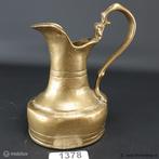 Online Veiling: Zware antieke brons/messing schenkkan, Antiek en Kunst, Antiek | Koper en Brons