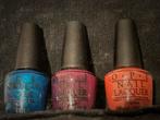 Set 3x 5ml OPI Nagellak nieuw petrol,paars, koraal, Ophalen of Verzenden, Nieuw, Paars, Handen en Nagels