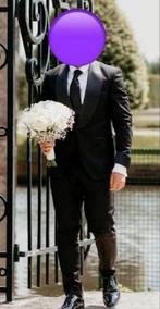 Zwart Trouwpak - Zo Goed Als Nieuw, Ophalen of Verzenden, Zo goed als nieuw, Maat 48/50 (M), Zwart