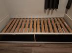 Wit Ikea bed met lades, Huis en Inrichting, Ophalen, Gebruikt, 90 cm, Eenpersoons