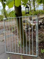 Stalen gegalvaniseerde poort, Tuin en Terras, Tuinhekken en Hekwerk, Ophalen of Verzenden, Zo goed als nieuw, IJzer, Spijlenhekwerk