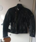 Vintage black leather dames biker jacket en broek te koop., Tweedehands