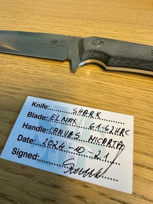 Modestas Skirmantas handgemaakt mes, Caravans en Kamperen, Kampeergereedschap, Zo goed als nieuw, Ophalen of Verzenden