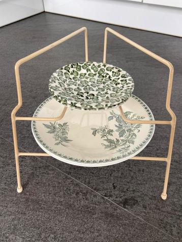 Vintage tomado bordenrek jaren 60 gaaf rekje voor borden beschikbaar voor biedingen