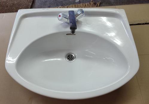 Witte wastafel Sphinx, Doe-het-zelf en Verbouw, Sanitair, Gebruikt, Wastafel, Ophalen