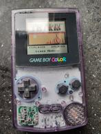 Paars doorzichtige Gameboy color., Spelcomputers en Games, Spelcomputers | Nintendo Game Boy, Ophalen, Zo goed als nieuw, Game Boy Color
