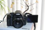 Canon 600D (vlog)camera Canon 50mm + fototas, Spiegelreflex, Canon, Zo goed als nieuw, 8 keer of meer