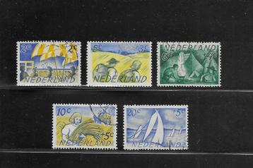 Nederland 1949, NVPH 513 t/m 517, Gestempeld. beschikbaar voor biedingen