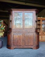 Antieke organische winkelkast | Half Ronde Buffetkast  #2722, Antiek en Kunst, Antiek | Meubels | Kasten, Ophalen of Verzenden