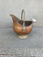 Roodkoperen helmkit met geelkoperen voet., Ophalen of Verzenden