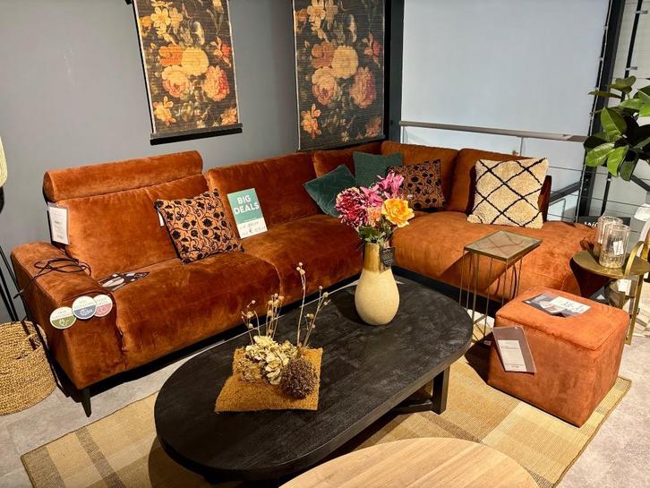 Bank Prince met hoek met open eind, Huis en Inrichting, Banken | Bankstellen, Nieuw, Hoekbank, Vierpersoons of meer, 250 tot 300 cm