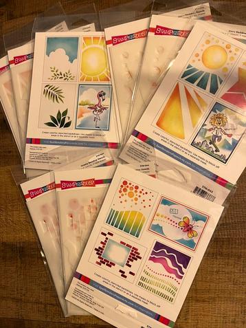 Stampendous Backdrop Stencils – €5,00 per stuk beschikbaar voor biedingen