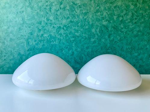 60’s Wagenfeld (Lindner/Raak) Plafonnières/Wandlampen Ø30CM, Huis en Inrichting, Lampen | Plafondlampen, Gebruikt, Glas, Overige materialen