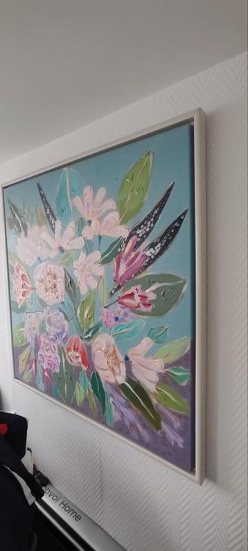 Een bloemen schilderij gekocht bij XXXLutz  beschikbaar voor biedingen