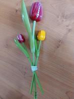 Cremer 3 houten tulpen, Huis en Inrichting, Woonaccessoires | Kunstplanten en Kunstbloemen, Ophalen of Verzenden, Zo goed als nieuw
