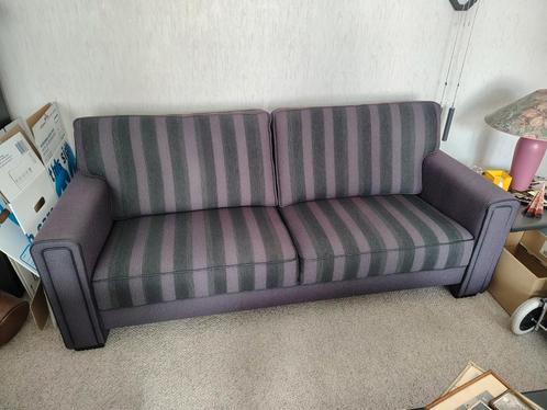 Zgan meubelset: bankstel + 2 stoelen paars /zwart, Huis en Inrichting, Banken | Bankstellen, Zo goed als nieuw, Ophalen
