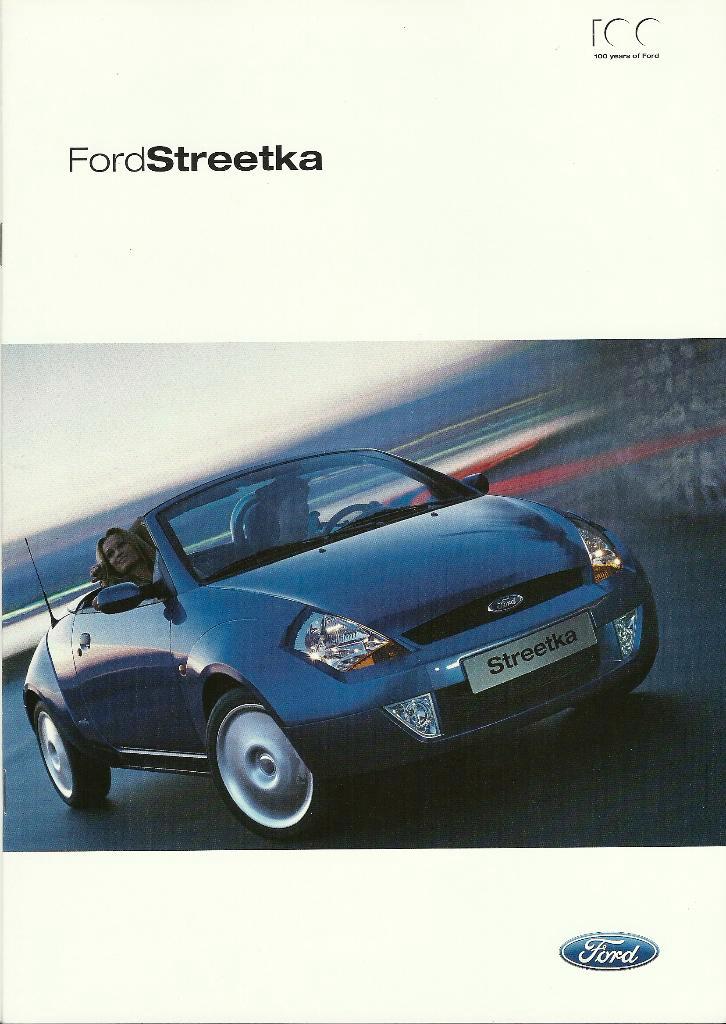 Ford Streetka cabriolet folder, Boeken, Auto's | Folders en Tijdschriften, Gelezen, Overige merken, Ophalen of Verzenden